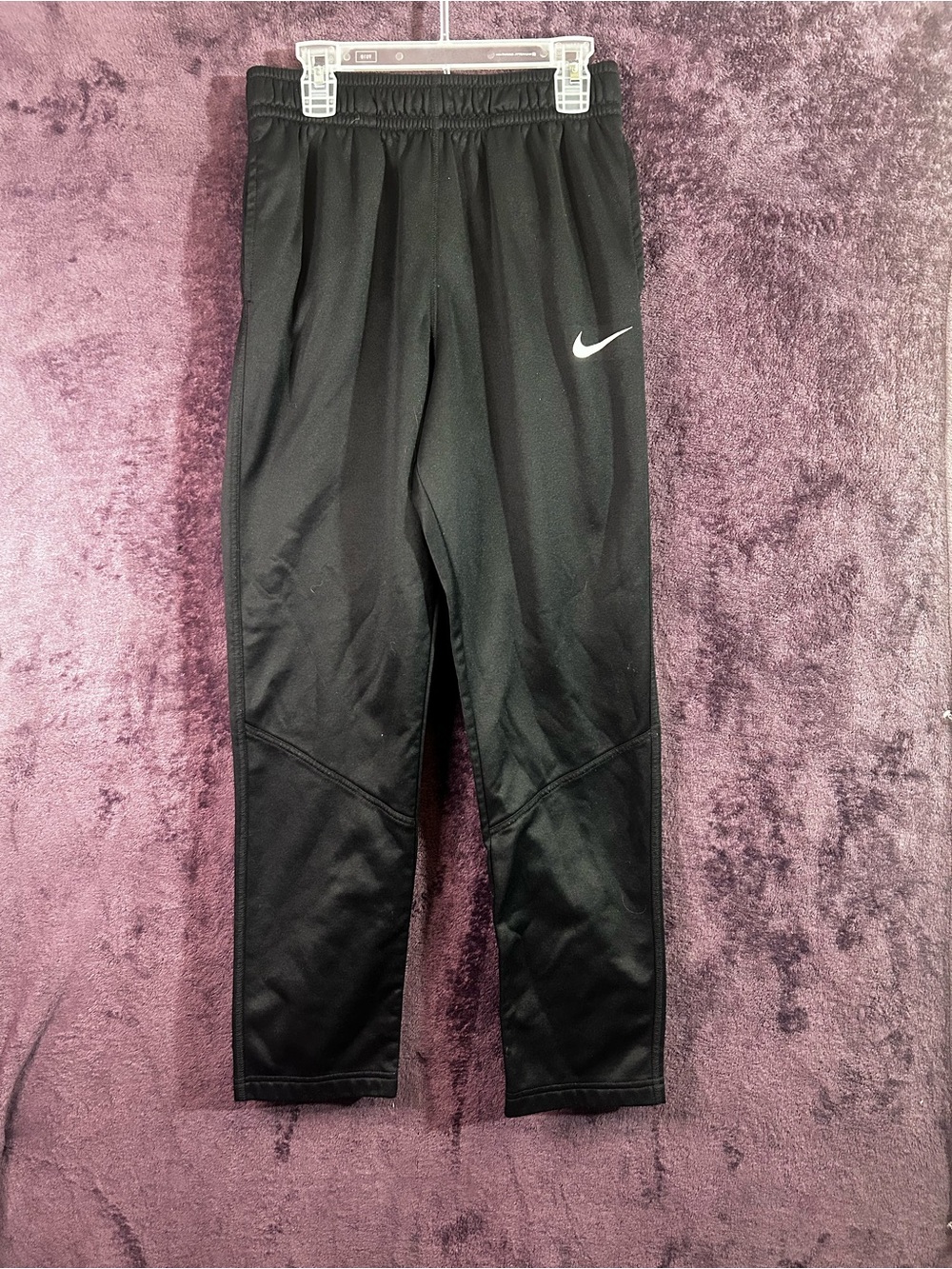 Nike Black Kids' Dri-FIT Joggers with White Swoosh